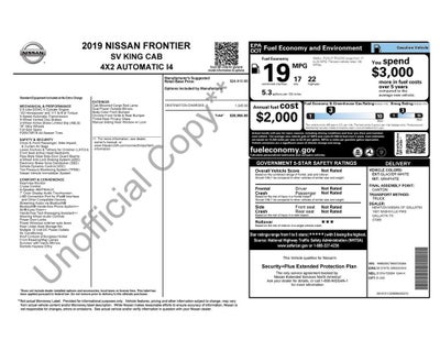 2019 Nissan Frontier SV-I4