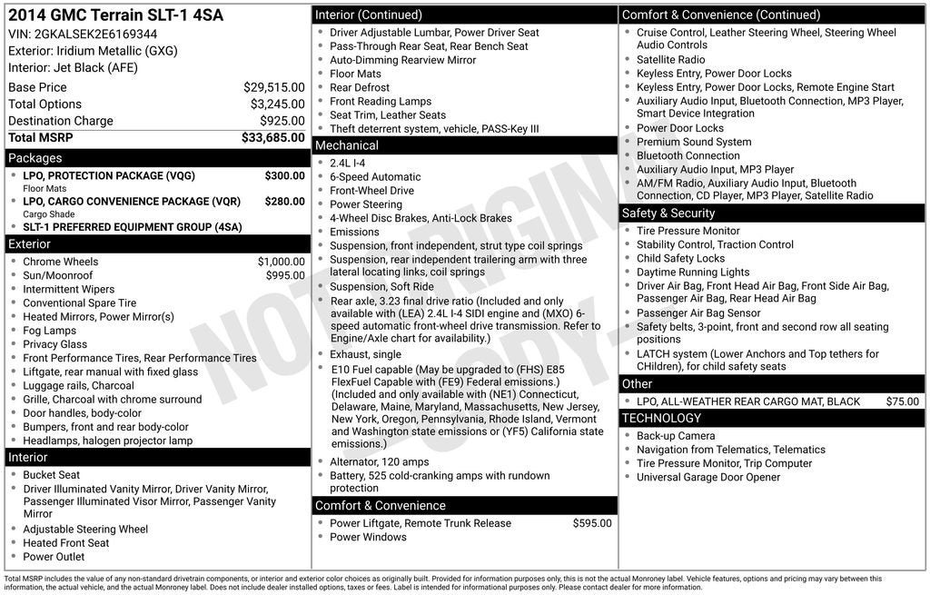 2014 GMC Terrain SLT