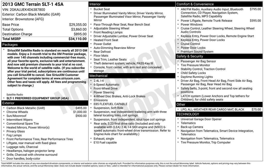 2013 GMC Terrain SLT