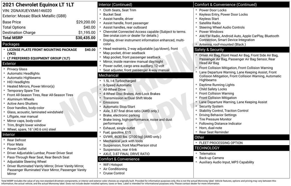 2021 Chevrolet Equinox LT