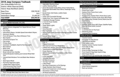 2018 Jeep Compass Trailhawk