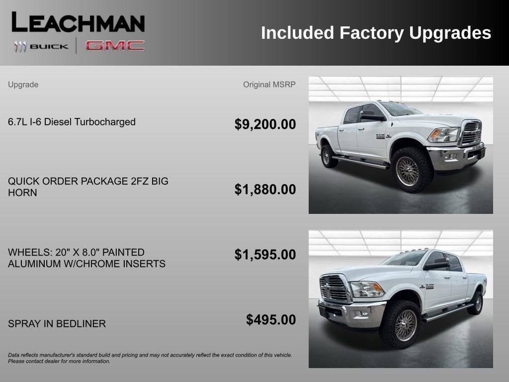 2017 RAM 2500 Big Horn