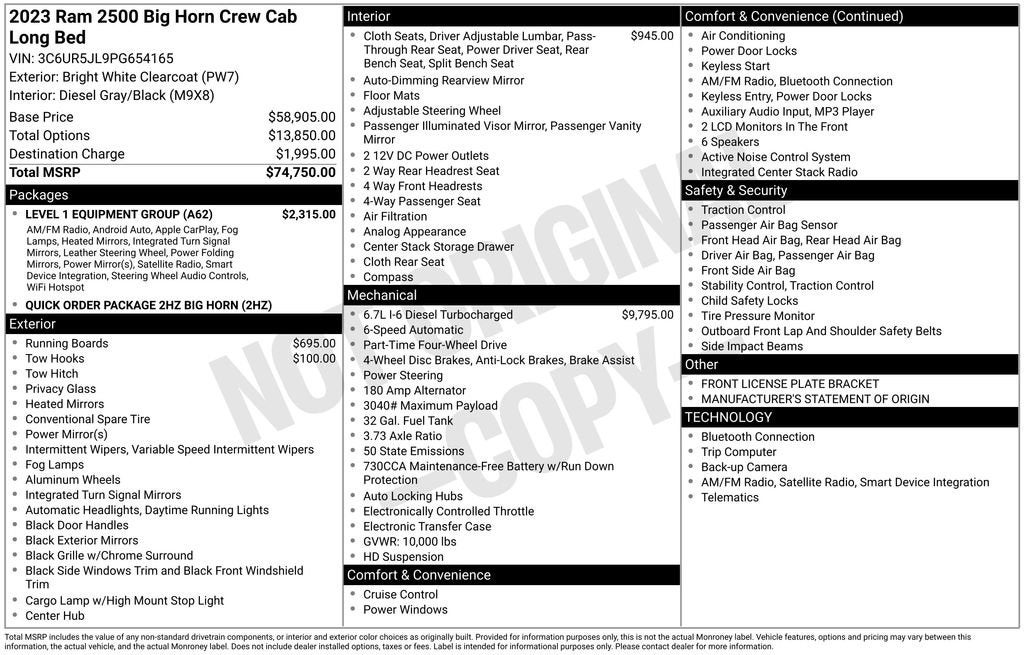 2023 RAM 2500 Big Horn
