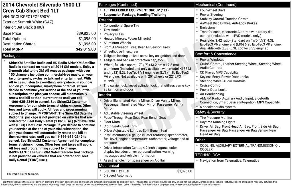 2014 Chevrolet Silverado 1500 LT