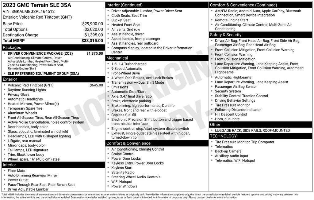 2023 GMC Terrain SLE