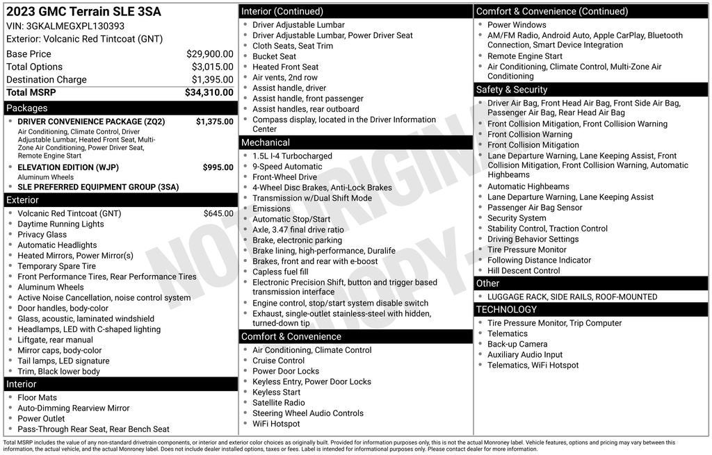 2023 GMC Terrain SLE