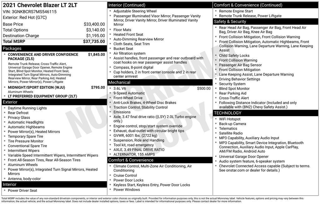 2021 Chevrolet Blazer LT