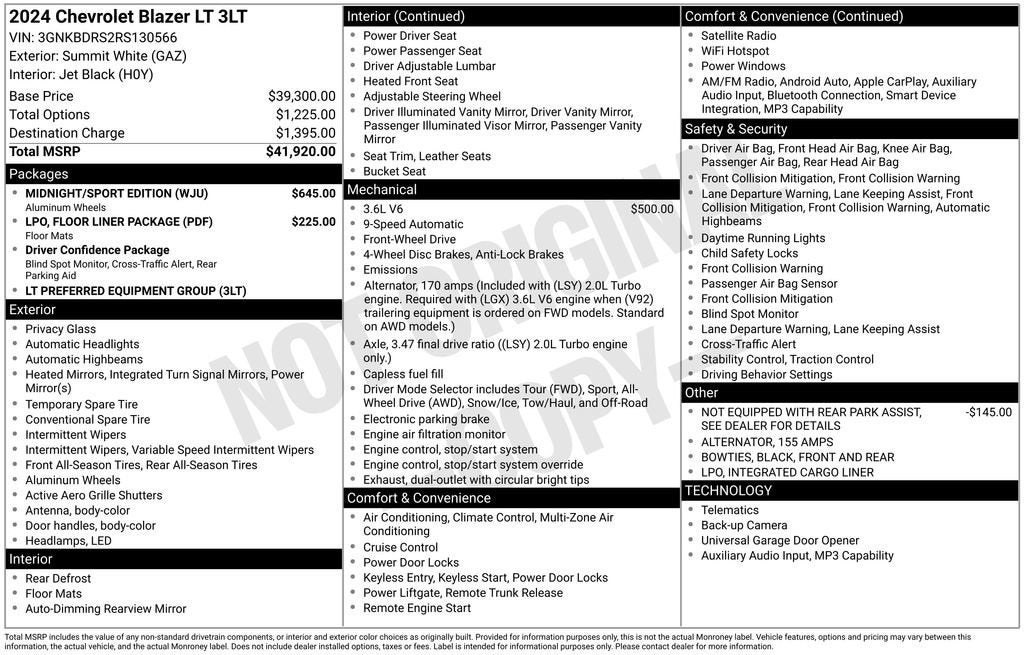2024 Chevrolet Blazer 3LT