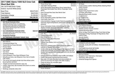 2017 GMC Sierra 1500 SLE