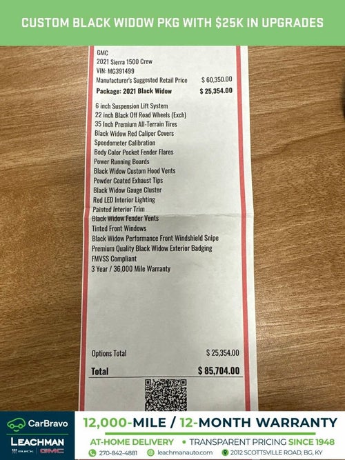 2021 GMC Sierra 1500 AT4