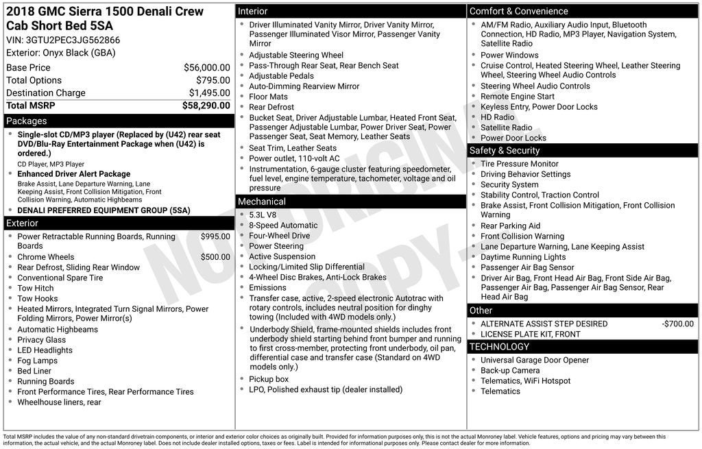 2018 GMC Sierra 1500 Denali