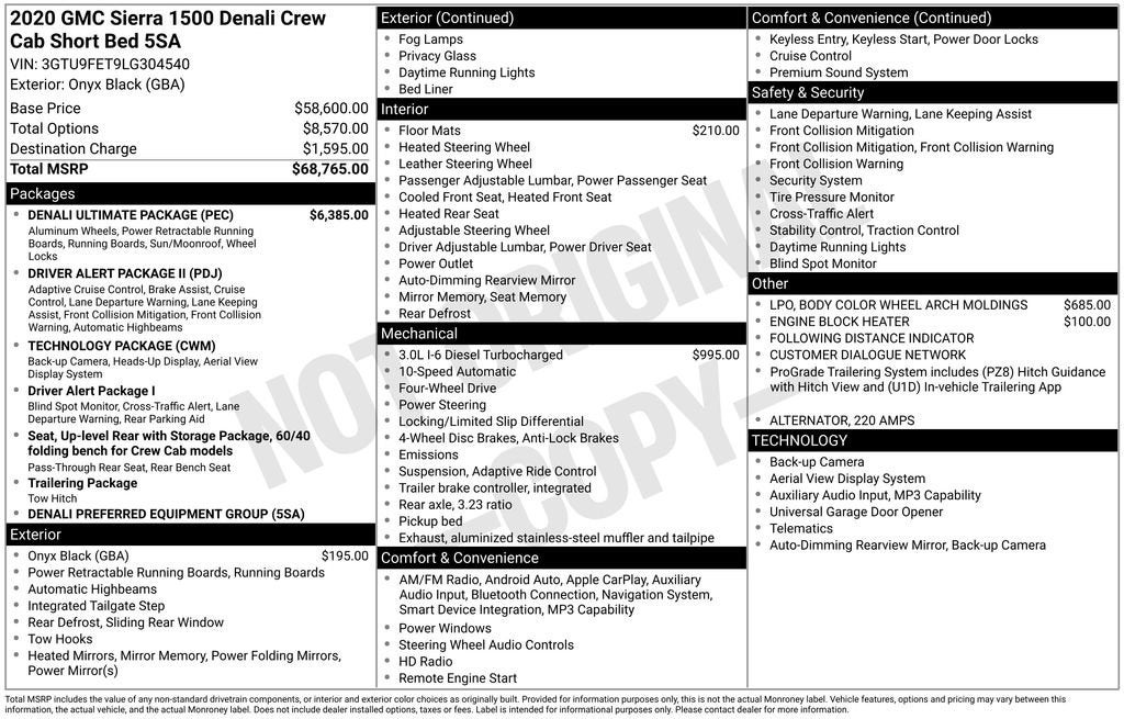 2020 GMC Sierra 1500 Denali