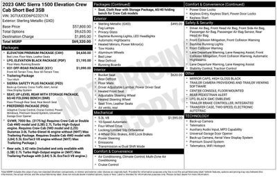 2023 GMC Sierra 1500 Elevation