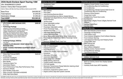 2026 Buick Enclave Sport Touring
