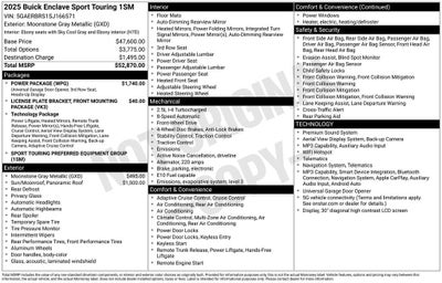 2025 Buick Enclave Sport Touring