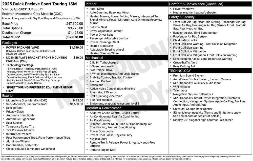 2025 Buick Enclave Sport Touring