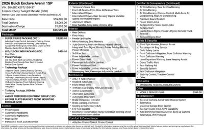 2026 Buick Enclave Avenir