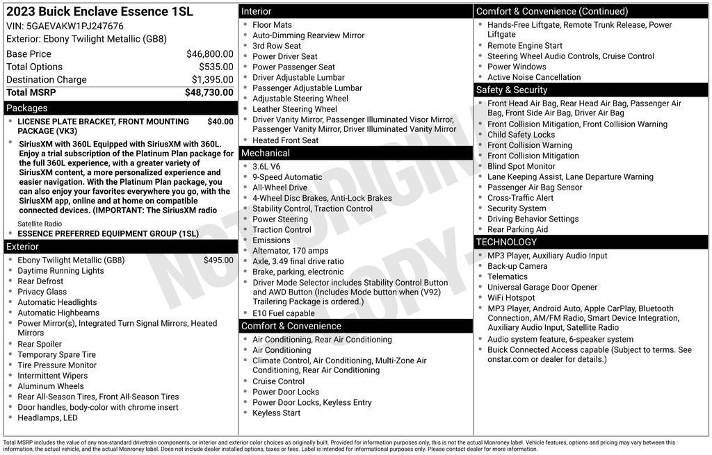 2023 Buick Enclave Essence