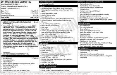 2013 Buick Enclave Leather