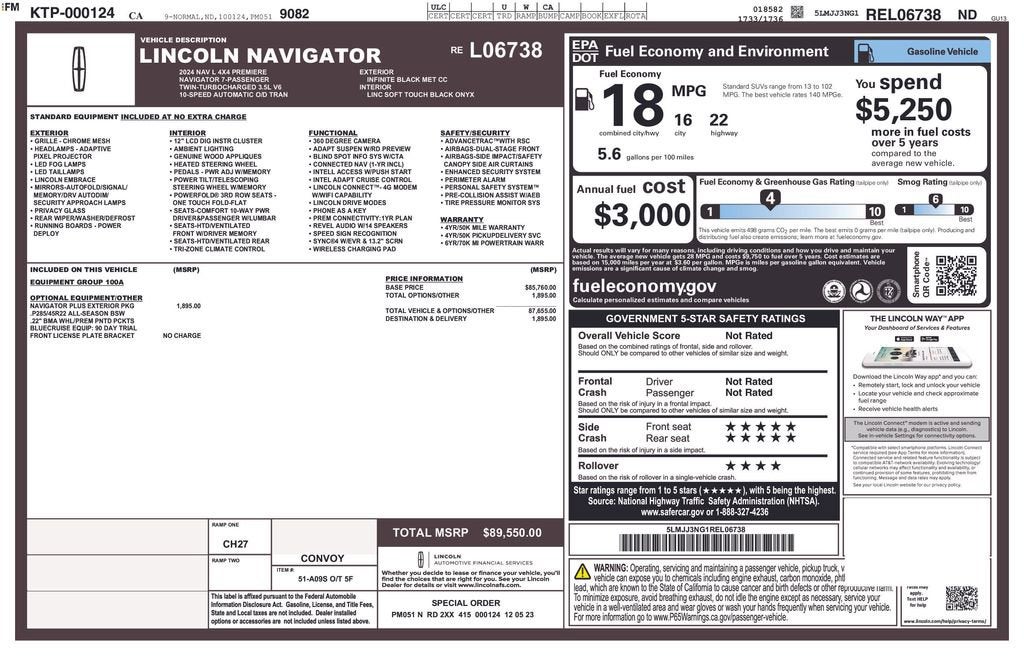 2024 Lincoln Navigator L Premiere