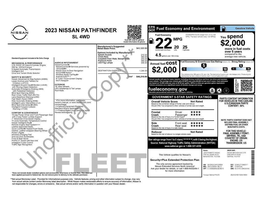 2023 Nissan Pathfinder SL