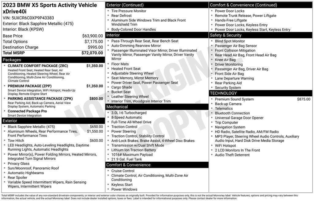 2023 BMW X5 xDrive40i