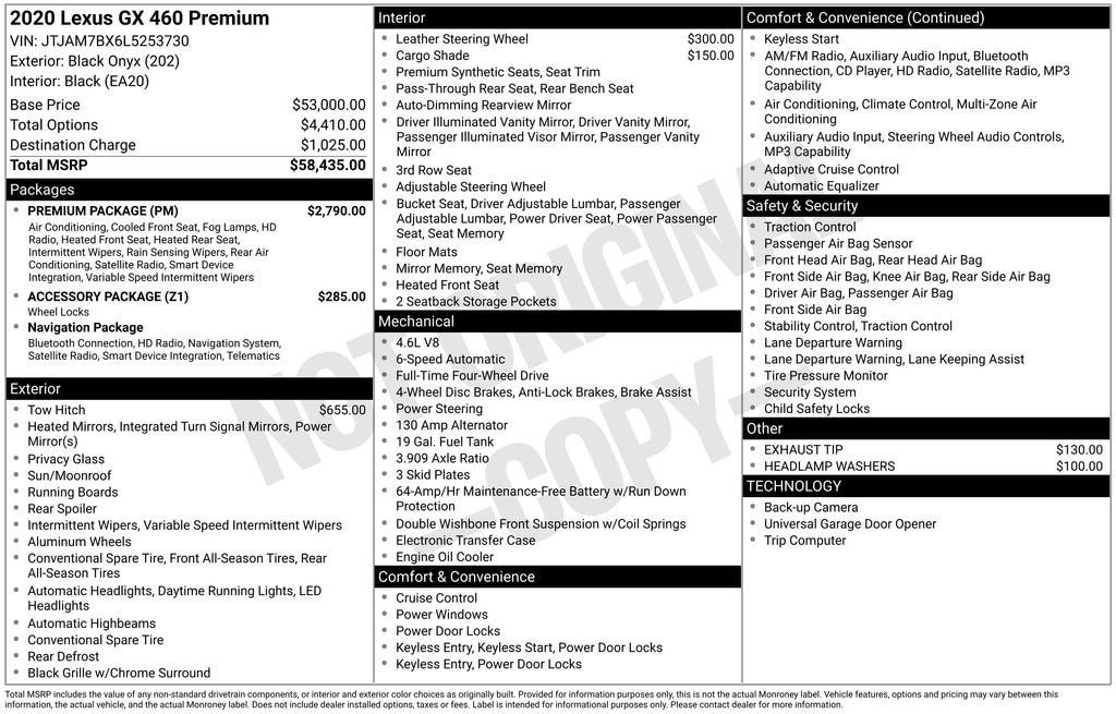 2020 Lexus GX GX 460 Premium