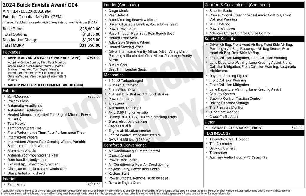 2024 Buick Envista Avenir
