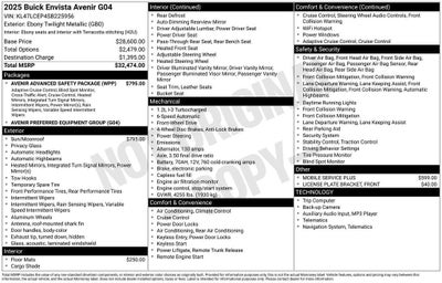 2025 Buick Envista Avenir