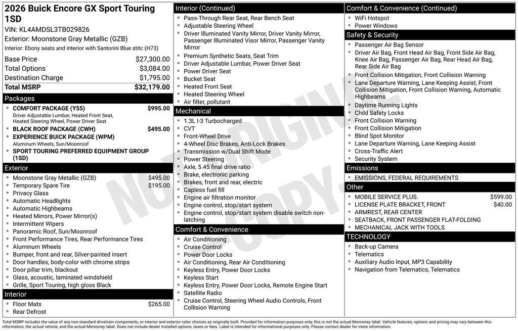 2026 Buick Encore GX Sport Touring