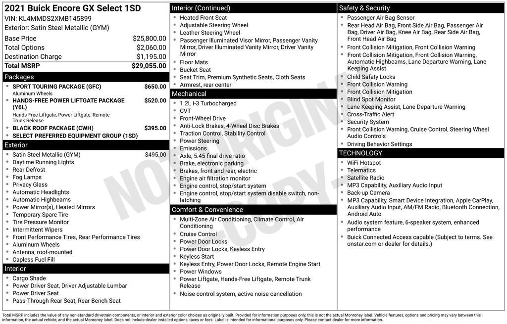 2021 Buick Encore GX Select