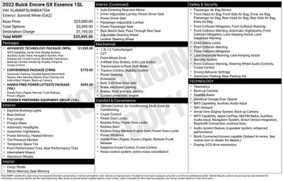 2022 Buick Encore GX Essence