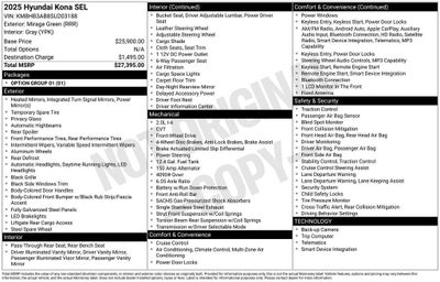 2025 Hyundai Kona SEL