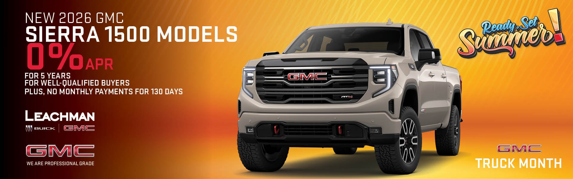 NEW 2026 GMC SIERRA 1500 MODELS