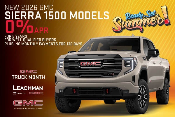 NEW 2026 GMC SIERRA 1500 MODELS